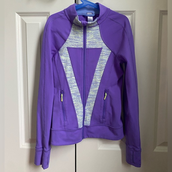 Ivivva Girls Track Jacket- purple color, size 10 - Picture 1 of 3